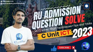 Rajshahi University Admission 2024  Previous Year Question SolveICT 2023 [upl. by Atiuqam207]