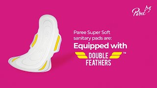 Paree Soft XL Sanitary Pads  Heavy Flow Champion  Soft and Rash Free Comfort  Double Feathers [upl. by Joash932]