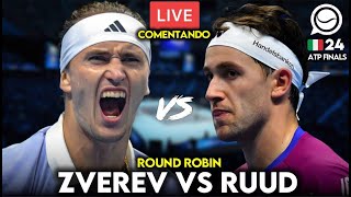 🔴 ALEXANDER ZVEREV  CASPER RUUD ATP FINALS  COMENTANDO EN DIRECTO [upl. by Ronoel]