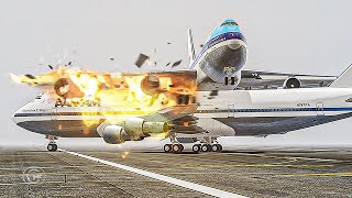 Two Boeing 747s Collide on the Same Runway  Worst Air Crash in History [upl. by Dyrraj]