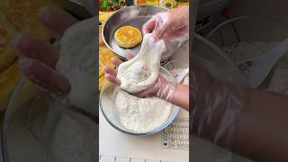 Round crispy bread pie shortsvideo [upl. by Yuma]