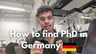 How to find PhD in Germany [upl. by Luhey978]