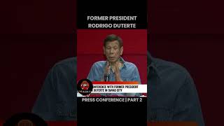 Former President Duterte Press Conference  PART 2 [upl. by Marciano]