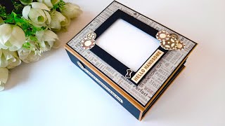 How to Make a Scrapbook  Handmade Scrapbook Ideas  Beautiful Scrapbook for Husband  Tutorial [upl. by Hatokad91]