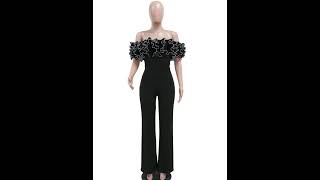 Gorgeous jumpsuits womens  Jumpsuit sexy strass  Jumpsuit party lace vestidos [upl. by Gilman]