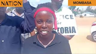 Online cab drivers in Mombasa hold demos in protest of their colleague death [upl. by Musette204]