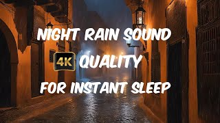 Soothing Night Rain Sound  7 Hours 4k  For Deep Sleep [upl. by Sukcirdor]