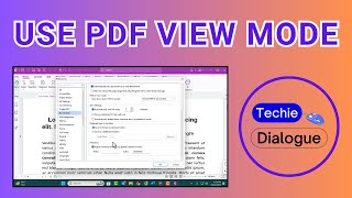 How to Use PDF View Mode [upl. by Aiciruam]