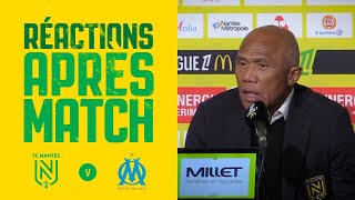 FC Nantes  OM  la réaction dAntoine Kombouaré [upl. by Nylarac674]