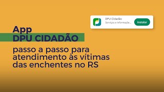 Como usar o aplicativo DPU Cidadão [upl. by Llerat382]