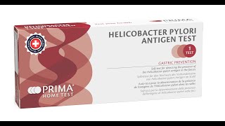 TEST HELICOBACTER PYLORI PRIMA HOME TEST [upl. by Wooldridge]