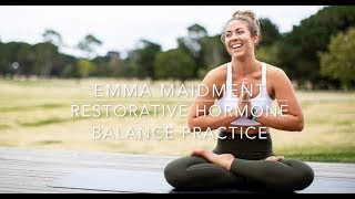 Hormone Balancing Yoga Sequence  Restorative Yoga To Help Balance Your Adrenal Fatigue and Hormones [upl. by Manara]