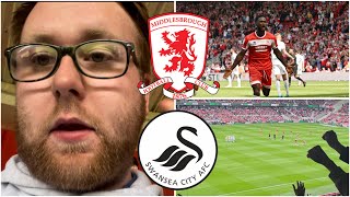 Middlesbrough 10 Swansea City  BRILLIANT HOME FANS amp THEY DESERVED THE 3 POINTS  Match Vlog 122 [upl. by Nahgrom532]