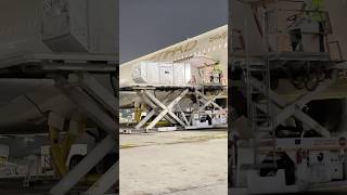 Container loading on Etihad A350 [upl. by Anitnelav296]