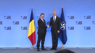 NATO SG Meeting with Prime Minister of Romania [upl. by Kasey]