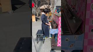 ストリートピアノを弾いてみた I played street piano ¡Tocaba el piano en la calle piano shortsvideo [upl. by Gerc937]