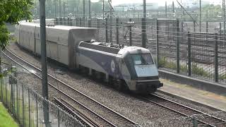 HD Eurotunnel Le Shuttle trains arriving at Folkestone  13713 [upl. by Jarrow]