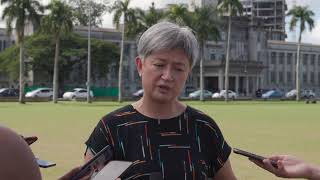 Senator the Hon Penny Wong Press Conference in Fiji [upl. by Einahteb]