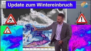 Update Wintereinbruch nächste Woche vielerorts erster Schnee Nachtfrost Glätte Viel Alpenschnee [upl. by Ayotal]