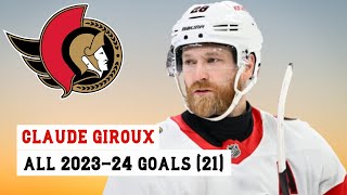 Claude Giroux 28 All 21 Goals of the 202324 NHL Season [upl. by Koller]