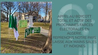 Mon Deuxième Appel pour Le Boycott Total et Actif des Prochaines Mascarades Electorales en Algérie [upl. by Joachima]