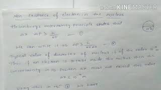 Non existance of electron in the nucleus [upl. by Emeline]