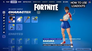 HOW TO USE LOADOUTS IN FORTNITES NEW LOCKER UI [upl. by Suzanna]