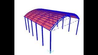 Diseño y Calculo de Nave Industrial con Techo Parabólico con SAP2000  Parte1 [upl. by Ialda]