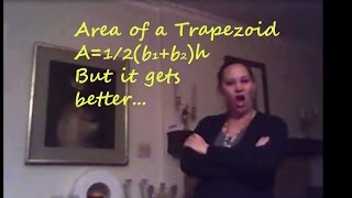 How to find the area of a trapezoid  Area of a Trapezoid Song [upl. by Christensen]