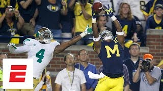 Highlights Flashback to Notre DameMichigan classic at night in the Big House  ESPN [upl. by Akinorev]