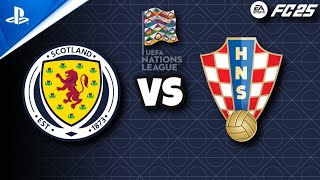 Fc 25 Scotland vs Croatia  Nations league 2425 [upl. by Arytas316]