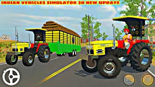 Sidhu moose wala tractor game  indian vehicles simulator 3d new update  HMT 5911 modified tractor [upl. by Nimocks]