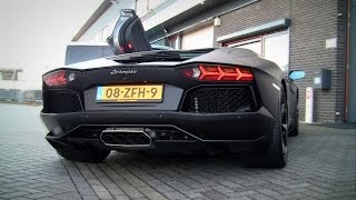 Aventador LP7404 w Supersprint Exhaust LOUD Revving amp Accelerating amp Spitting Flames [upl. by Leerzej]