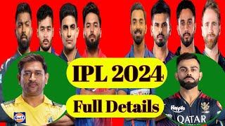 IPL 2024 The Ultimate Match Schedule and Updates ipl match 2024 ipl24 [upl. by Alyssa827]