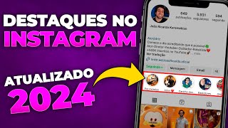 COMO COLOCAR o DESTAQUE no INSTAGRAM  PASSO A PASSO  NEGÓCIOS DE SUCESSO [upl. by Darrej]