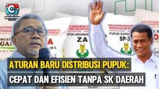 Aturan Baru Distribusi Pupuk Cepat dan Efisien Tanpa SK Daerah [upl. by Amandy506]