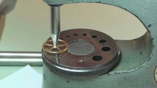 Burnishing pivots amp fitting a wheel [upl. by Nanfa678]