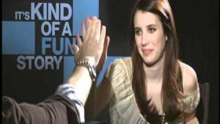 ITS KIND OF A FUNNY STORY Interviews with Zach Galifianakis Emma Roberts and Keir Gilchrist [upl. by Akimak581]