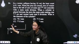 In a vernier callipers having 10 vsd the least count is 01 mm When the jaws are closed zero [upl. by Sik]