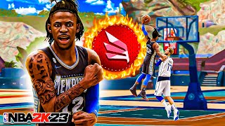 JA MORANT SLASHER BUILD CONTACT DUNKS amp HALFCOURT GREENS NBA 2K23 [upl. by Betsey280]