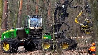 John Deere Harverster im Wald Einsatz [upl. by Ysiad]