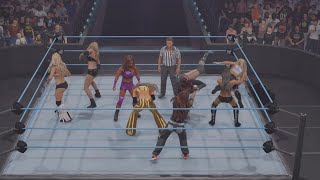 WWE2K24  Womens Fatal 8Way Elimination Championship Match [upl. by Lefty]