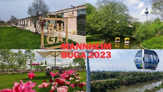 Mannheim Buga 2023  Bundesgartenschau Highlights Tipps Seilbahn Gondoletta Luisenpark Spinelli [upl. by Ardnassac]