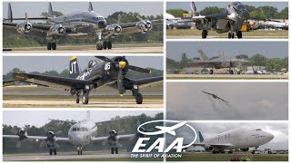 EAA Airventure Oshkosh 2023 Arrivals and Departures Compilation [upl. by Kassel]