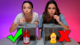 DONT CHOOSE THE WRONG MYSTERY DRINK CHALLENGE  Merrell Twins [upl. by Essy]