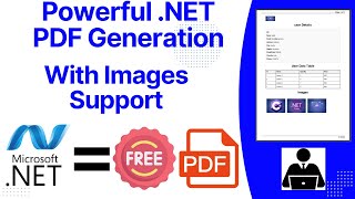 generate pdf with images in net  how to Create Pdf with images [upl. by Llerred]