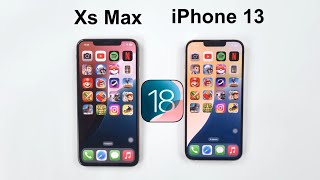 iOS 18  iPhone XS Max vs iPhone 13 Speed Test [upl. by Anol]