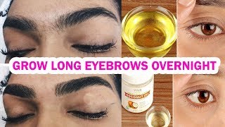 How to grow Long Thicken Eyebrows amp Eyelashes OVERNIGHT  3 NATURAL REMEDIES [upl. by Rosen]