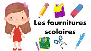 Apprendre les fournitures scolaires en français  Lets Learn [upl. by Asyar407]