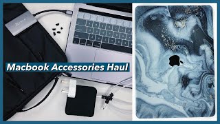 MACBOOK ACCESSORIES HAUL 2020 l SHOPEE Laptop stand Macbook case Laptop bag Keyboard cover [upl. by Hajin569]